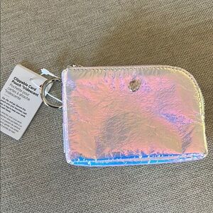 NWT lululemon Clippable Card Pouch Iridescent